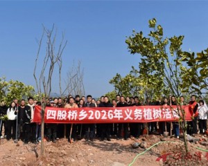 上饶市玉山县四股桥乡开展2026年义务植树活动